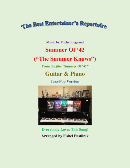 Summer Of 42 For Guitar And Piano Jazz Pop Arrangement Video Sheet Music