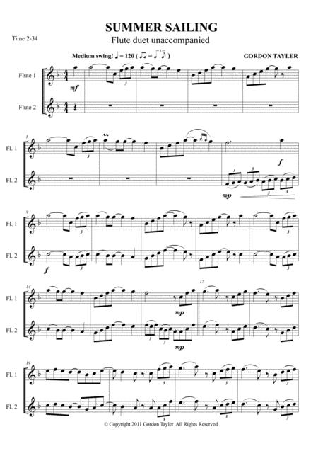 Summer Sailing Sheet Music