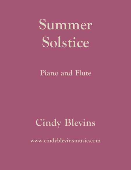 Free Sheet Music Summer Solstice For Piano And Flute