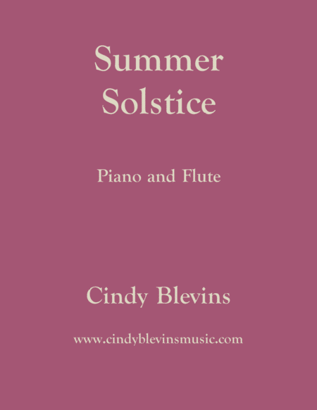 Summer Solstice For Piano And Flute Sheet Music