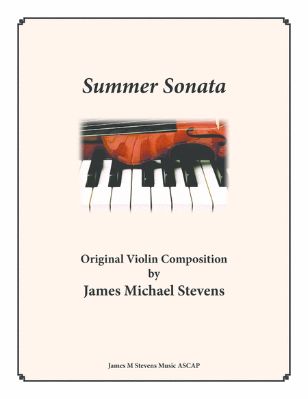 Summer Sonata Romantic Violin Piano Sheet Music