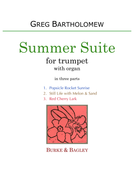 Summer Suite For Trumpet Organ Sheet Music