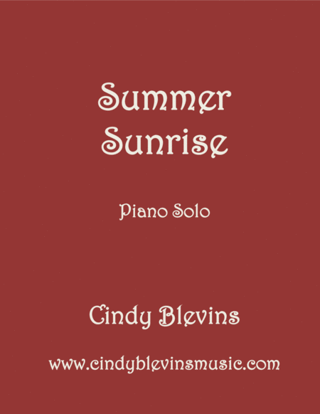 Free Sheet Music Summer Sunrise Original Piano Solo From My Piano Book Piano Compendium