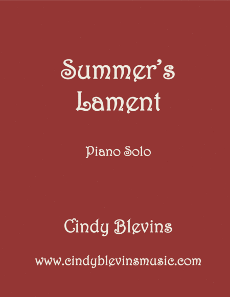 Summers Lament Original Piano Solo From My Piano Book Piano Compendium Sheet Music