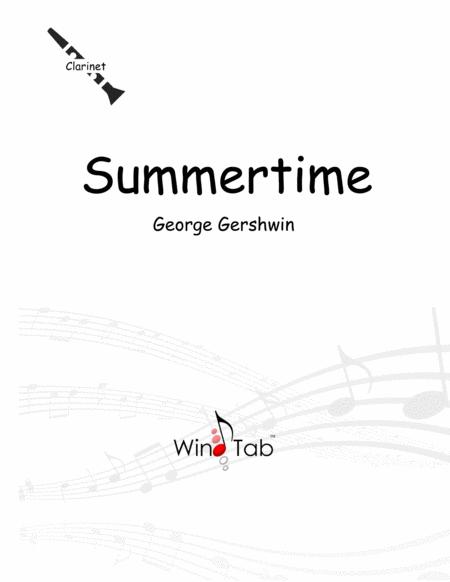 Summertime Clarinet Sheet Music Tab Sheet Music