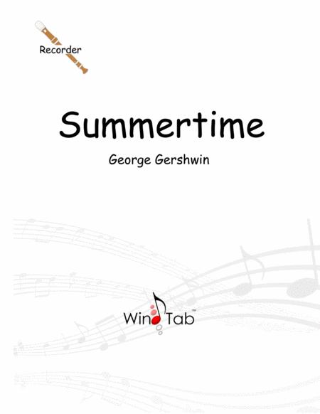 Summertime Recorder Sheet Music Tab Sheet Music