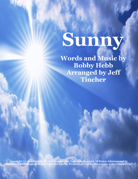 Free Sheet Music Sunny