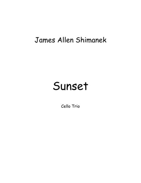 Sunset Cello Trio Sheet Music