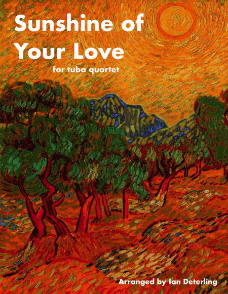Free Sheet Music Sunshine Of Your Love For Tuba Quartet