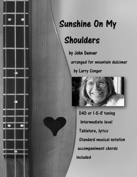 Sunshine On My Shoulders Sheet Music