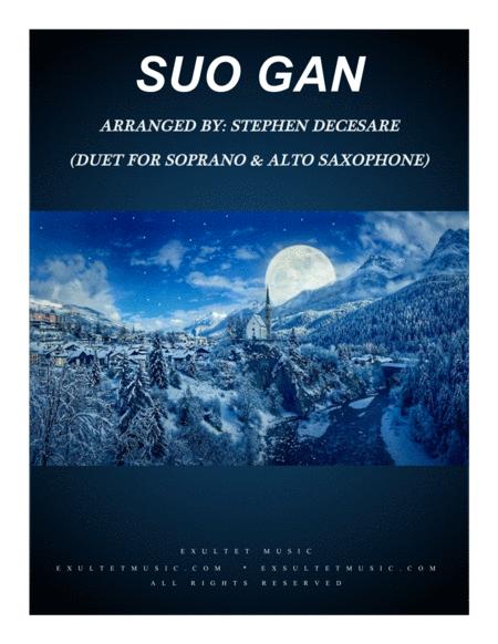 Free Sheet Music Suo Gan Duet For Soprano And Alto Saxophone