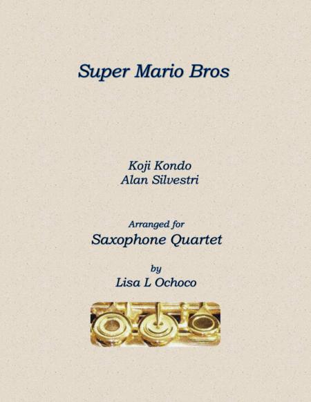 Super Mario Bros For Saxophone Quartet Sheet Music