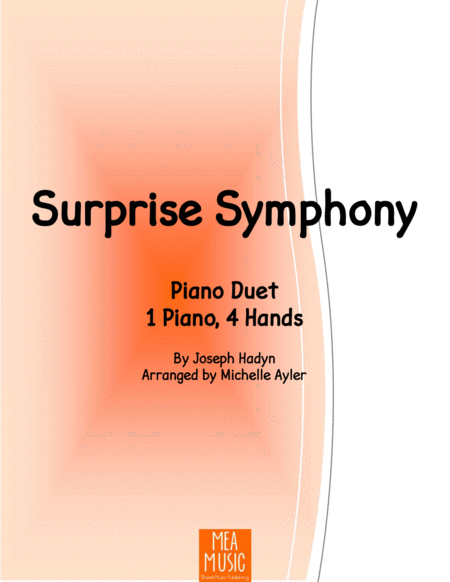 Free Sheet Music Surprise Symphony 1 Piano 4 Hands