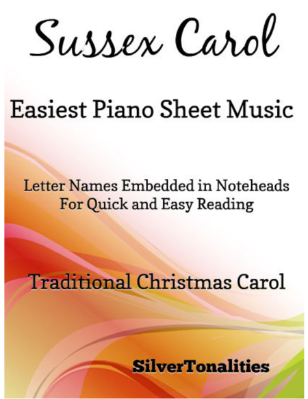 Sussex Carol Easiest Piano Sheet Music Sheet Music