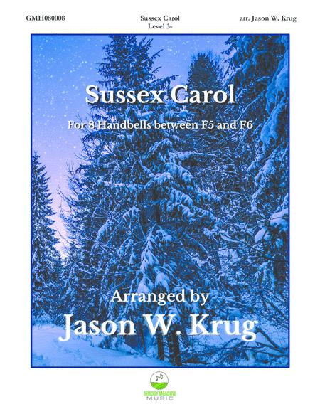 Free Sheet Music Sussex Carol For 8 Handbells