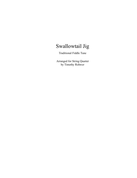 Free Sheet Music Swallowtail Jig