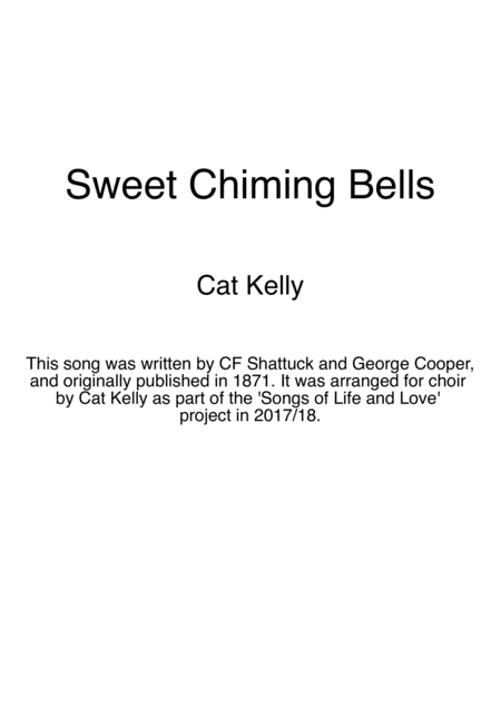 Free Sheet Music Sweet Chiming Bells
