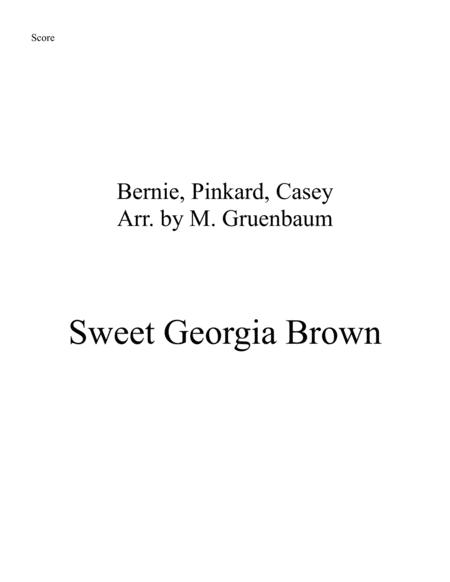 Sweet Georgia Brown For Solo Violin With String Quintet Sheet Music