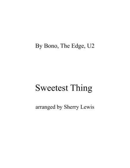 Sweetest Thing String Trio For String Trio Sheet Music