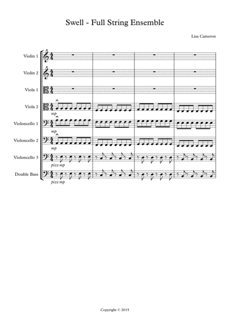 Swell Easy To Play String Ensemble Sheet Music