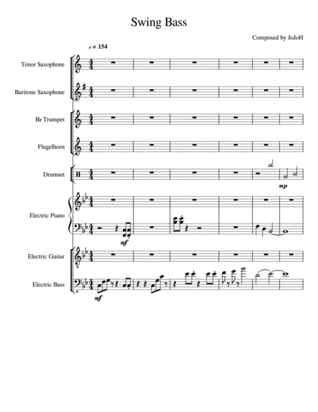 Swing Bass Score And Parts Sheet Music