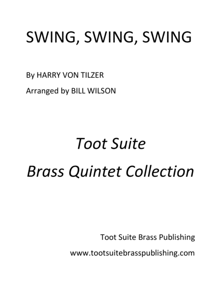 Free Sheet Music Swing Swing Swing