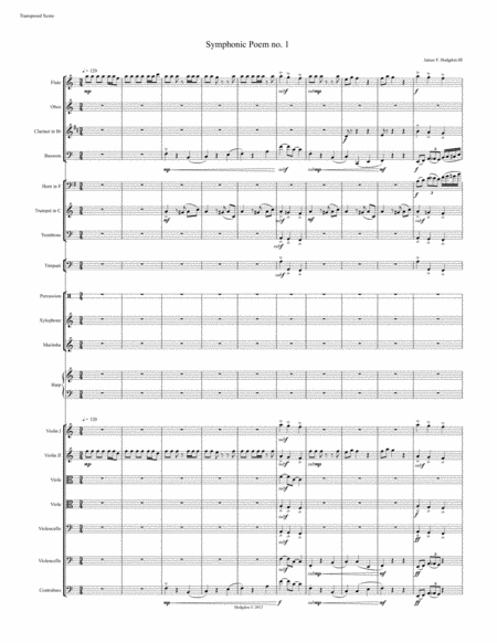 Symphonic Poem No 1 Sheet Music