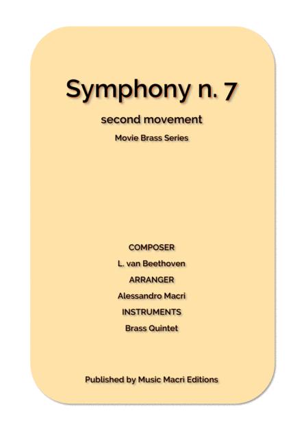 Symphony N 7 Movie Brass Series By L Van Beethoven Sheet Music