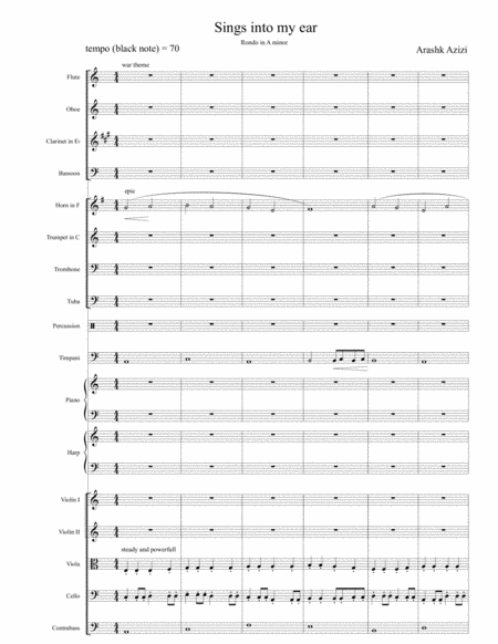 Free Sheet Music Symphony No 1 In C Sharp Minor Op 1 In The Eternal Day Ii Adagio Sings Into My Ear