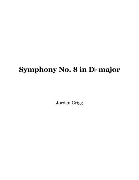 Symphony No 8 In D Flat Major Score And Parts Sheet Music