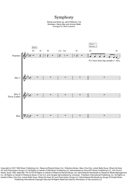 Symphony Satb Sheet Music