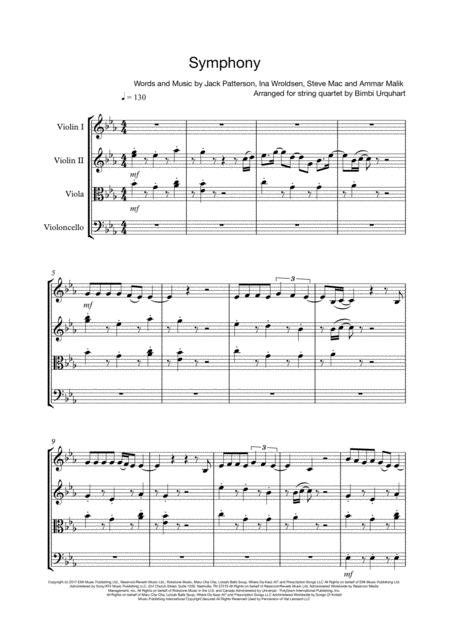 Free Sheet Music Symphony