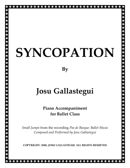 Free Sheet Music Syncopation