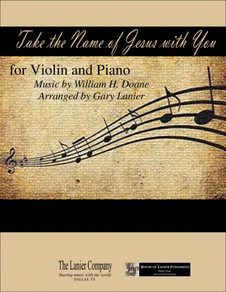 Free Sheet Music Take The Name Of Jesus With You For Violin And Piano With Score Part