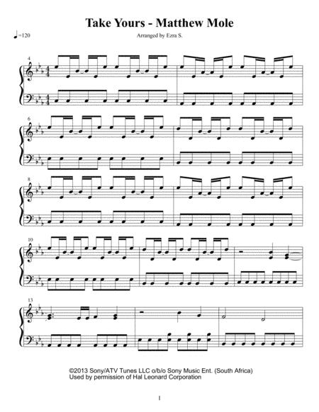 Take Yours Sheet Music