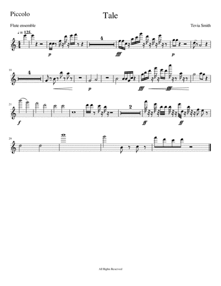 Free Sheet Music Tale