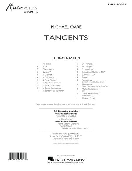 Tangents Conductor Score Full Score Sheet Music