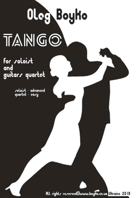 Tango 1 4 For Soloist And Guitars Quartet Sheet Music