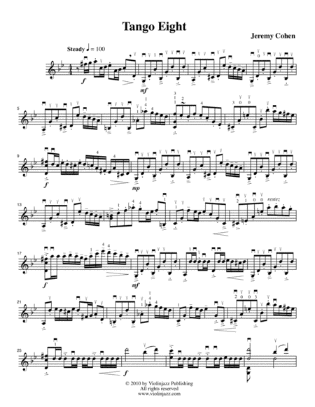 Tango Eight Solo Sheet Music