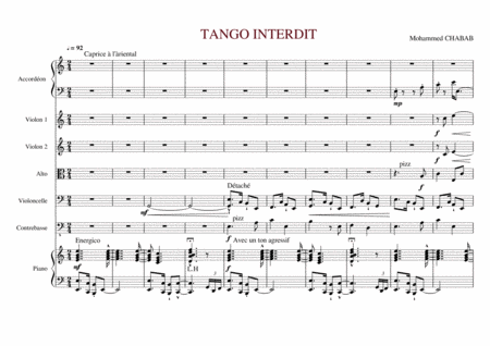 Tango Interdit Sheet Music