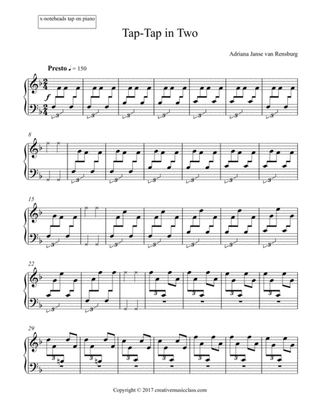 Tap Tap In Two Sheet Music