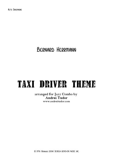 Free Sheet Music Taxi Driver Theme Alto Saxophone Part