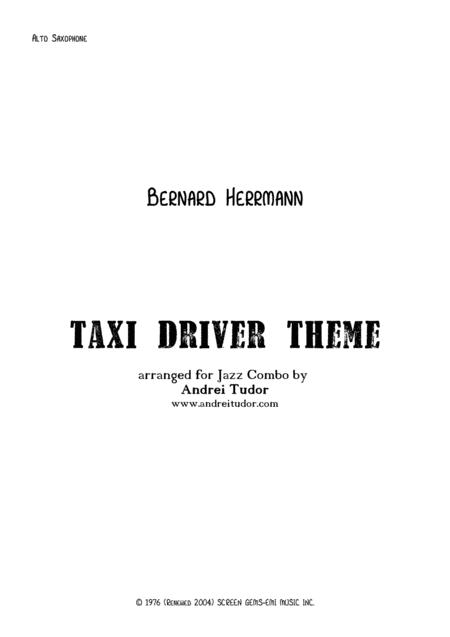 Taxi Driver Theme Alto Saxophone Part Sheet Music