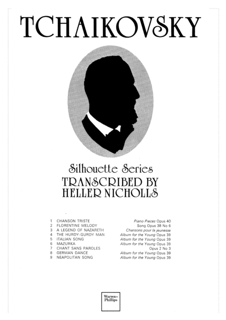 Tchaikovsky Silhouette Series Sheet Music