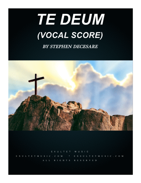 Te Deum Vocal Score Sheet Music