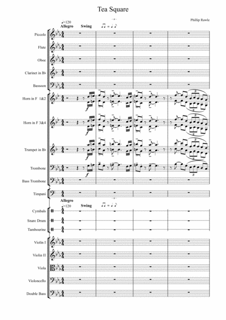 Free Sheet Music Tea Square