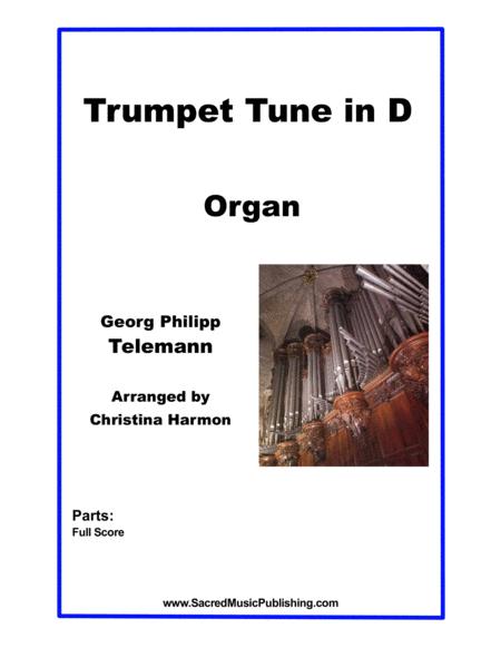 Telemann Trumpet Tune In D Organ Sheet Music