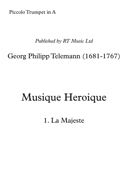 Free Sheet Music Telemann Twv50 31 33 Heroic Marches