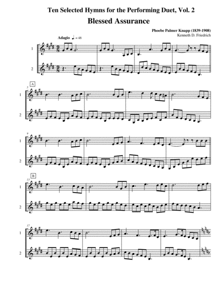 Free Sheet Music Ten Selected Hymns For The Performing Duet Vol 2 Clarinet And Bass Clarinet