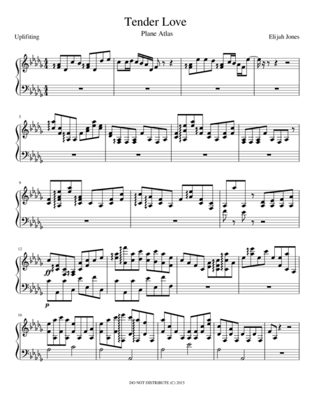 Free Sheet Music Tender Love Utilize Album